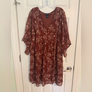 Rue21 Rust Floral Dress
